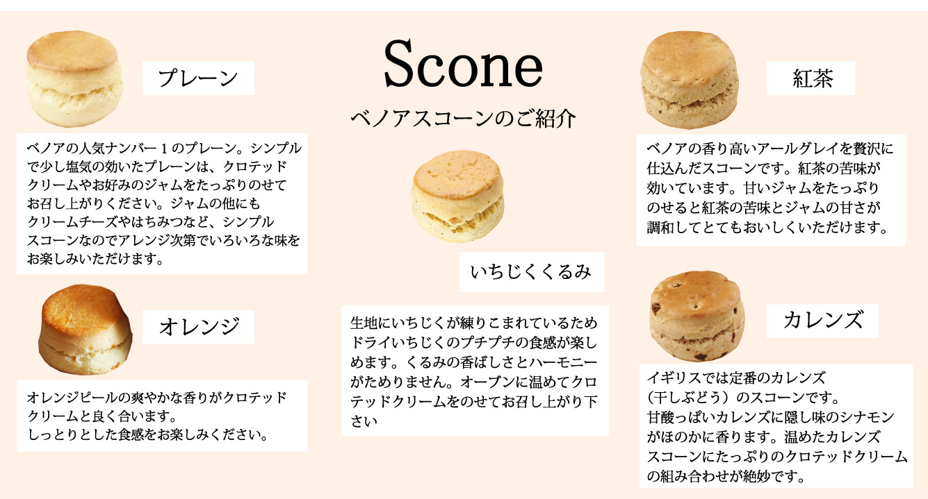 10個スコーンセット内容