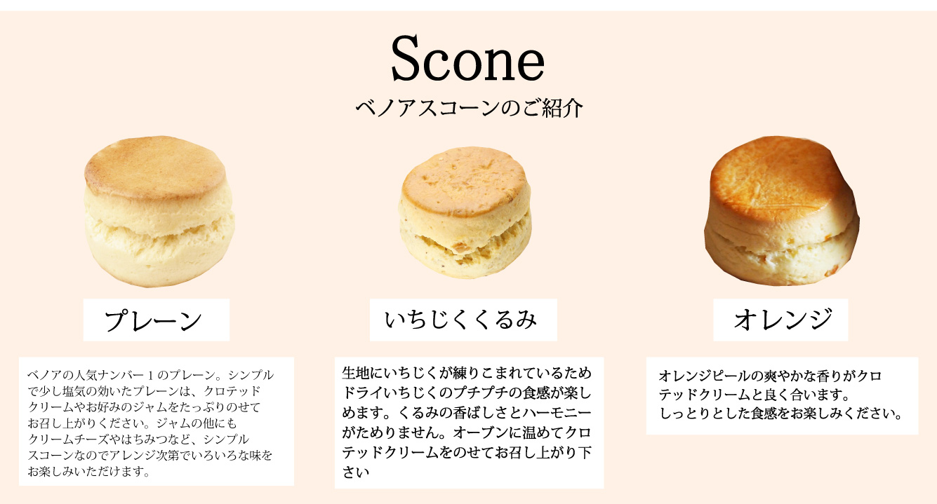 6個スコーンセット内容