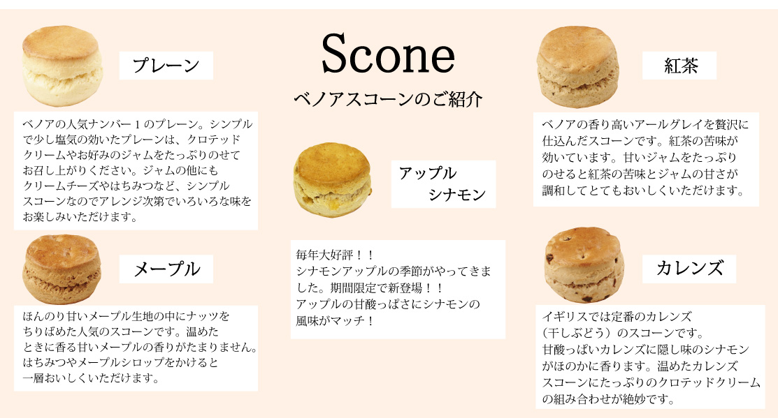 10個スコーンセット内容