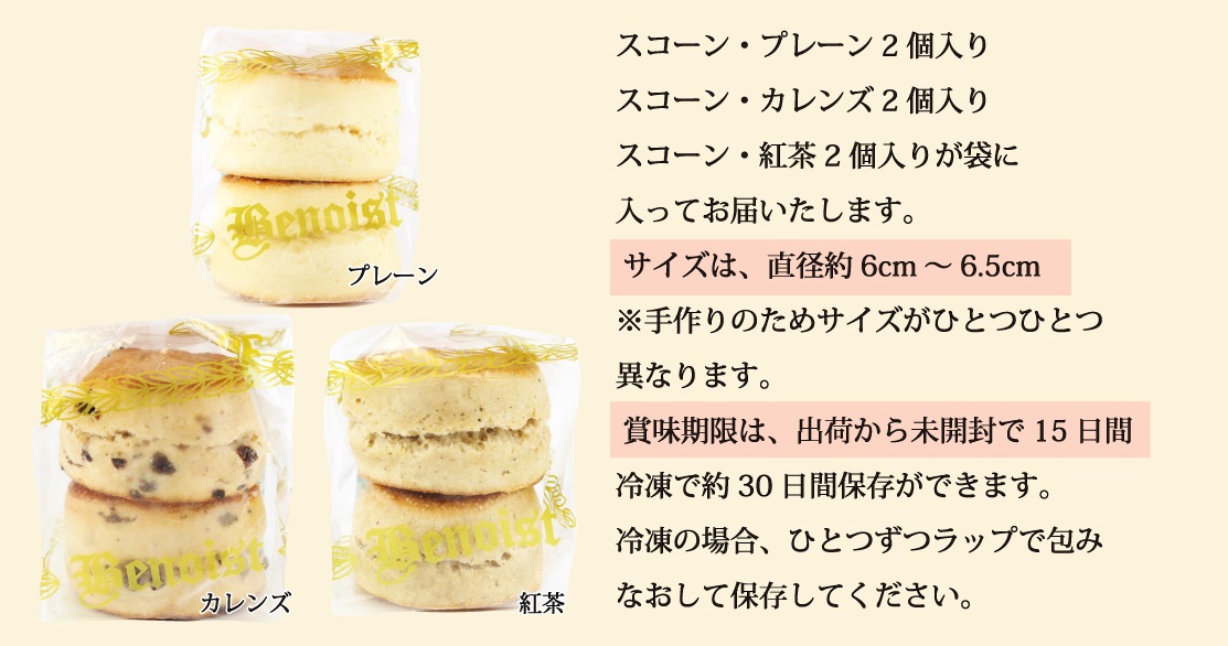 スコーン3種