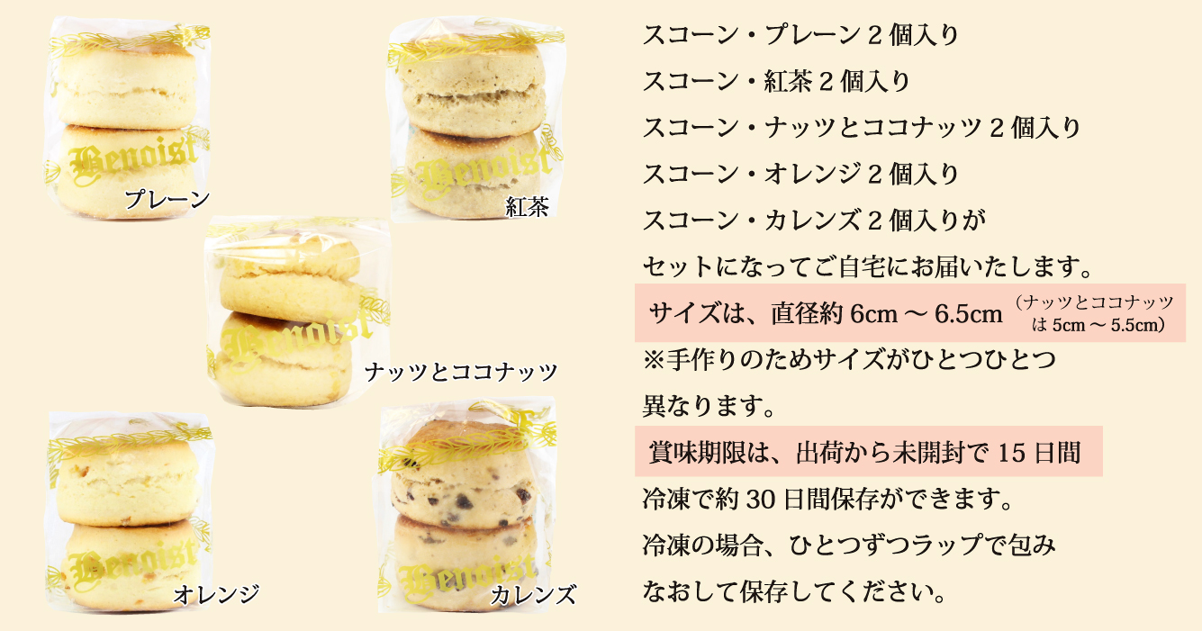 6月10個スコーンセット袋